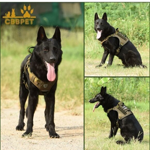 CBBPET Tactical Dog Harness for Small Medium Large Dogs No Pull Adjustable - Picture 2 of 3